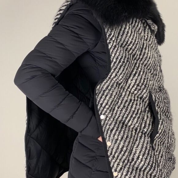 Moncler Eleagnus Wool Down Vest Fur Collar size 1 - Picture 5 of 8